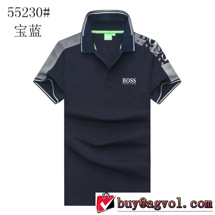 多色可選 トレンド感があって涼しげ ヒューゴボス HUGO BOSS  半袖Tシャツ 2019年夏の一押しファッションアイテム