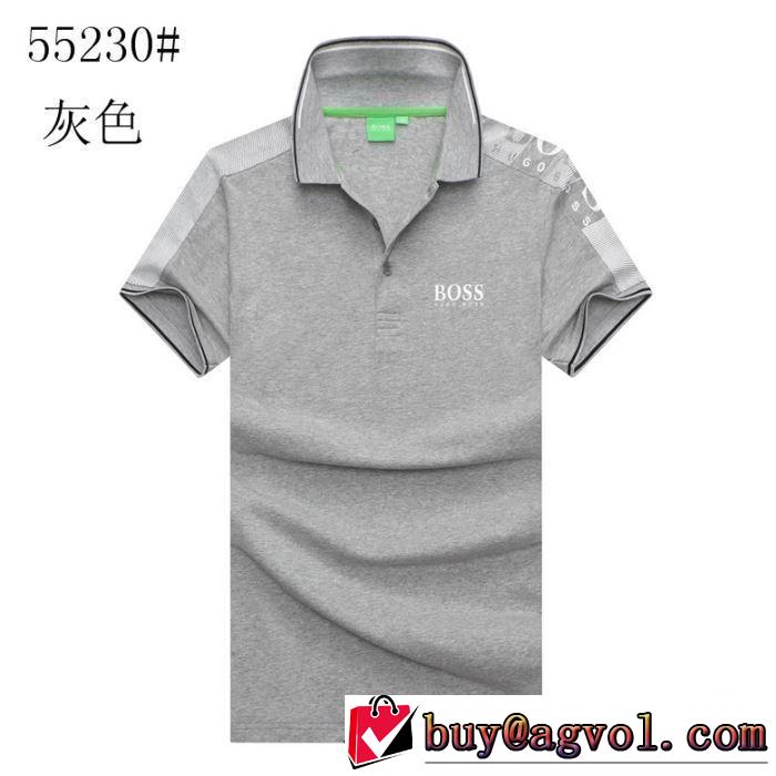 多色可選 トレンド感があって涼しげ ヒューゴボス HUGO BOSS  半袖Tシャツ 2019年夏の一押しファッションアイテム