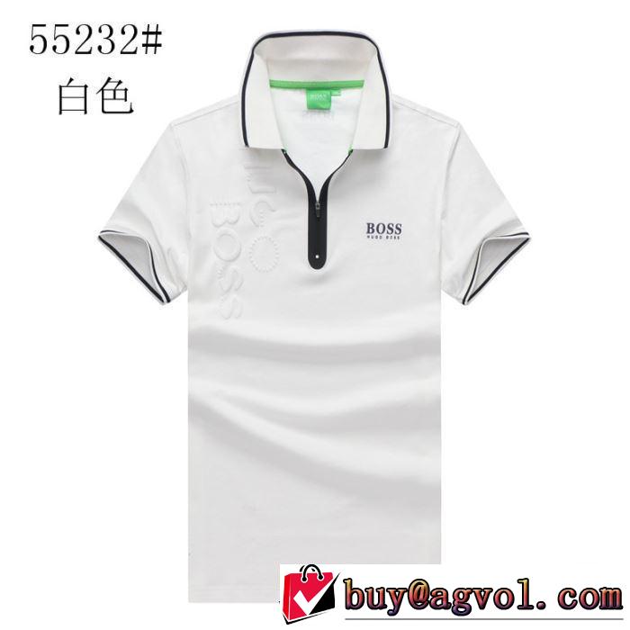 ヒューゴボス HUGO BOSS 夏の大人カジュアルスタイル  半袖Tシャツ 3色可選 2019年最新ファッション