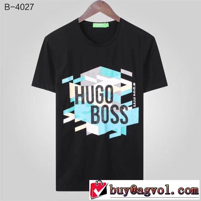 多色可選 最も目立ったブランド新品 ヒューゴボス HUGO BOSS 2019夏色っぽさ  半袖Tシャツ  オシャレアイテム