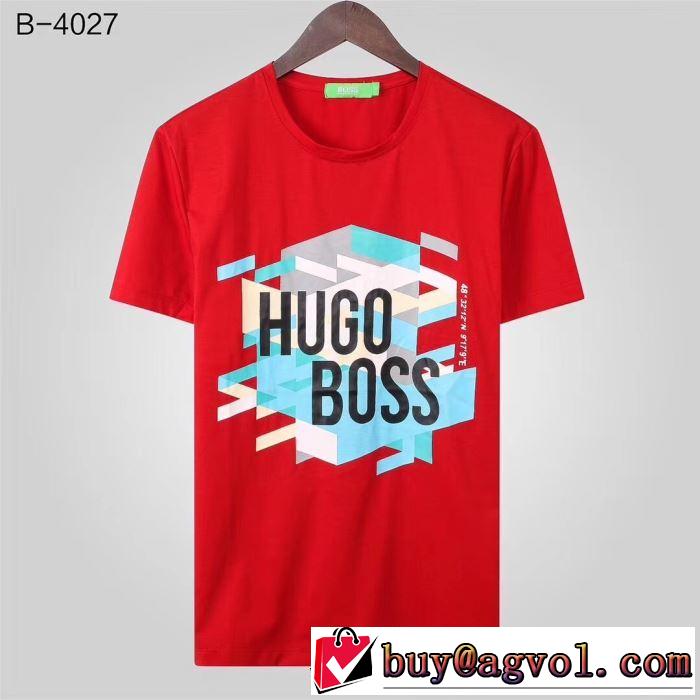 多色可選 最も目立ったブランド新品 ヒューゴボス HUGO BOSS 2019夏色っぽさ  半袖Tシャツ  オシャレアイテム