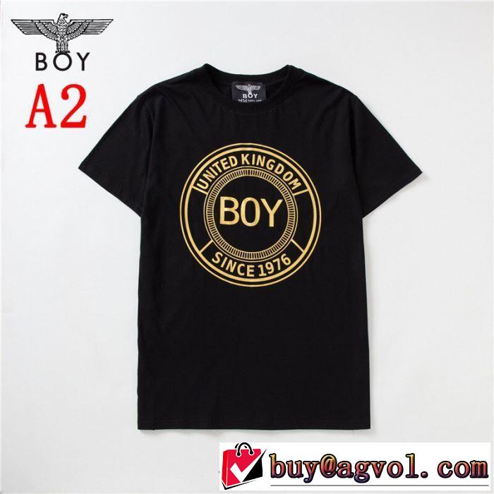 大人カジュアル上手に ボーイロンドン 2019SS BOY LONDON 最近のトレンドアイテム Tシャツ/半袖  2色可選
