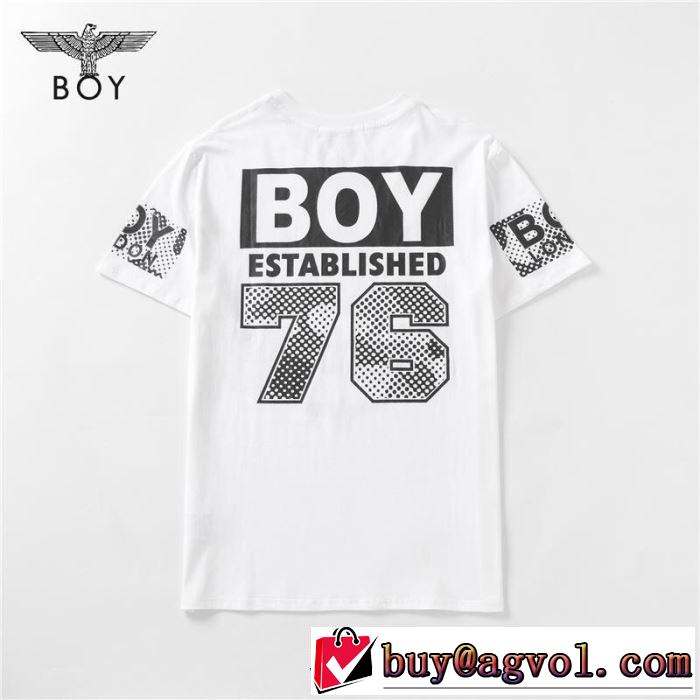 特に夏は人気アイテムBOY LONDON  2019年春夏シーズンの人気Tシャツ/半袖  2色可選 ボーイロンドン