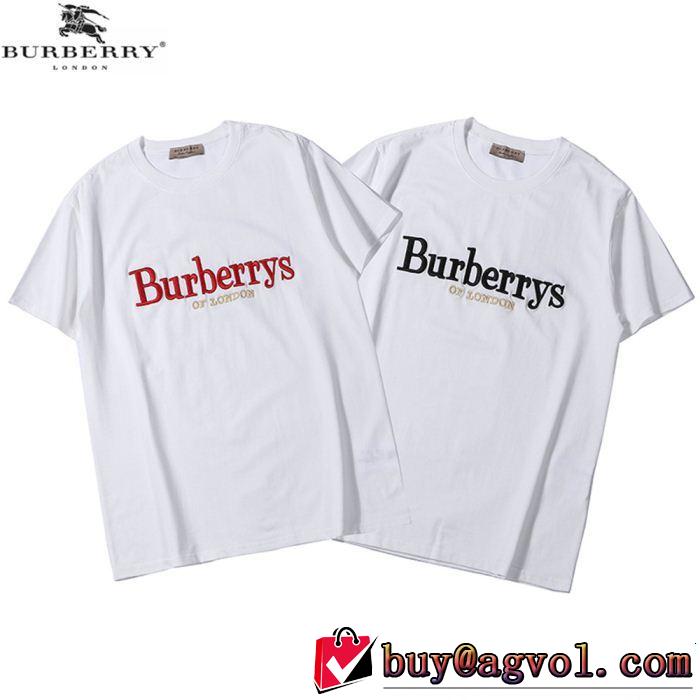 今年の夏は着こなし BURBERRY バーバリー 半袖Tシャツ 2色可選 春夏の流行りトップス
