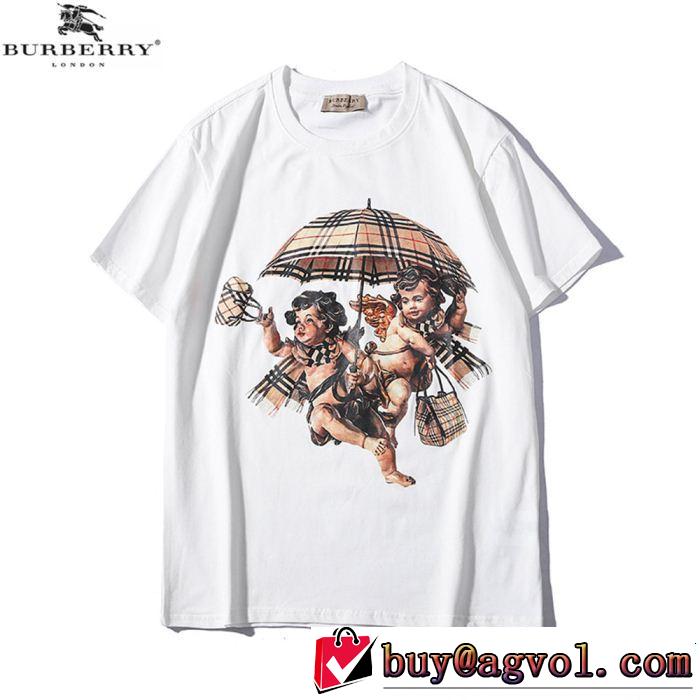 クラシカルな雰囲気 大人の可愛さを引き立て BURBERRY バーバリー 半袖Tシャツ 2色可選