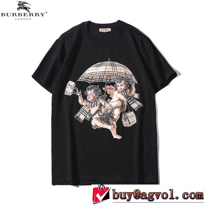 クラシカルな雰囲気 大人の可愛さを引き立て BURBERRY バーバリー 半袖Tシャツ 2色可選