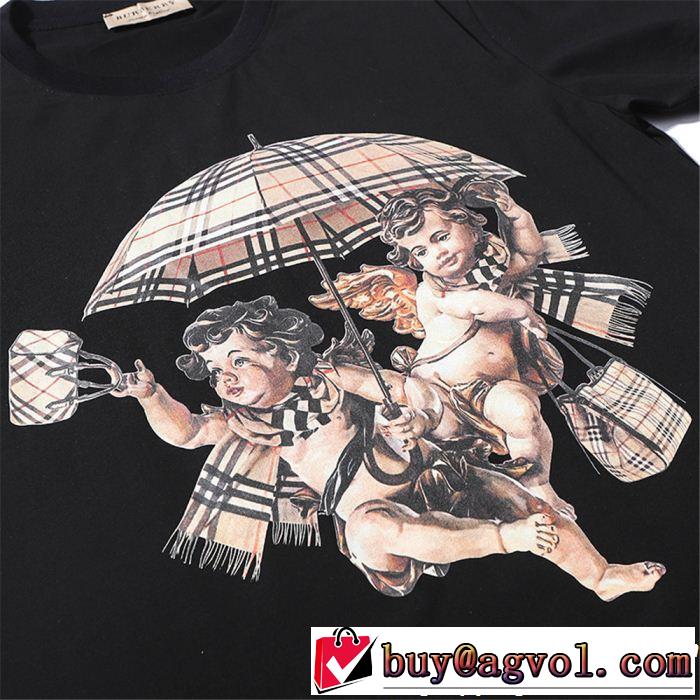 クラシカルな雰囲気 大人の可愛さを引き立て BURBERRY バーバリー 半袖Tシャツ 2色可選
