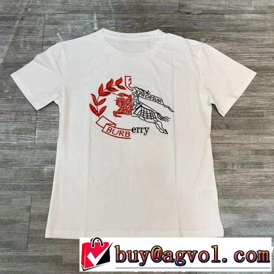シンプルながら切れ味のいい バーバリー Tシャツ/ティーシャツ  BURBERRY 清涼感とカジュアルスタイル 2色可選