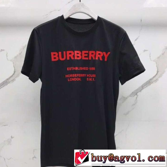 ブラッシュアップして華やかに バーバリー BURBERRY 品のよさを感じさ 3色可選 きちんと感が抜群 Tシャツ/ティーシャツ