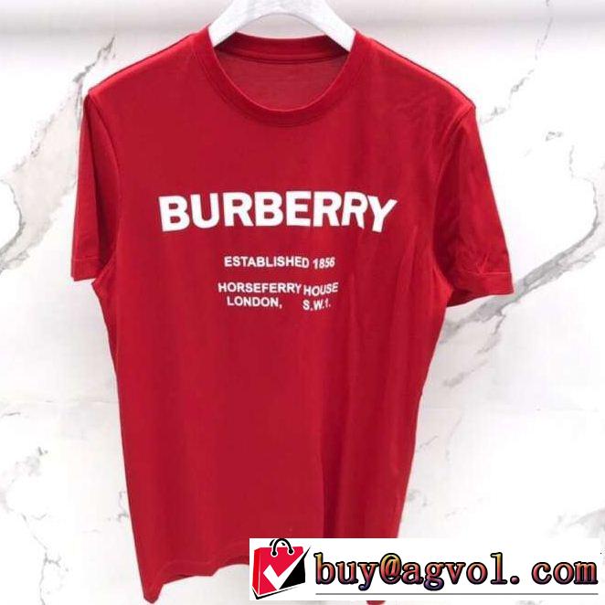 ブラッシュアップして華やかに バーバリー BURBERRY 品のよさを感じさ 3色可選 きちんと感が抜群 Tシャツ/ティーシャツ