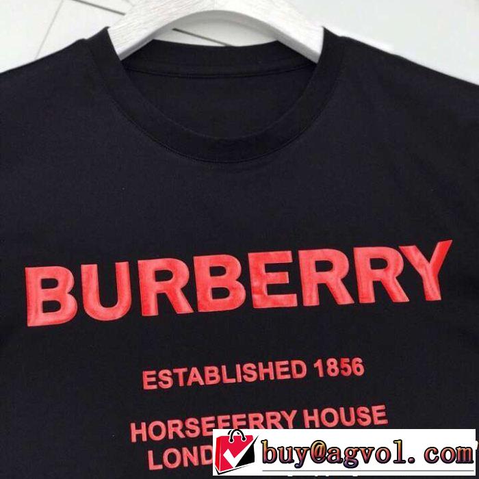 ブラッシュアップして華やかに バーバリー BURBERRY 品のよさを感じさ 3色可選 きちんと感が抜群 Tシャツ/ティーシャツ
