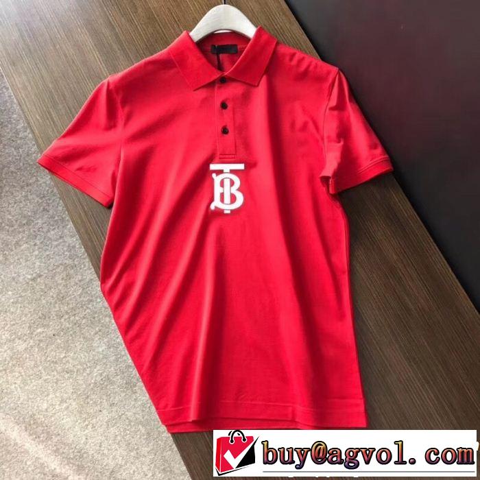 春夏のトレンドアイテムバーバリー BURBERRY クラシカルな雰囲気 3色可選 Tシャツ/ティーシャツ 大胆なデザイン