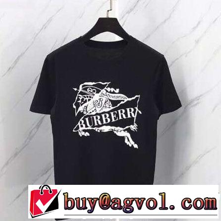  知的優秀アイテム バーバリー夏の王道　適度な上品さ  BURBERRY 2色可選洗練されたスタイル  Tシャツ/ティーシャツ 