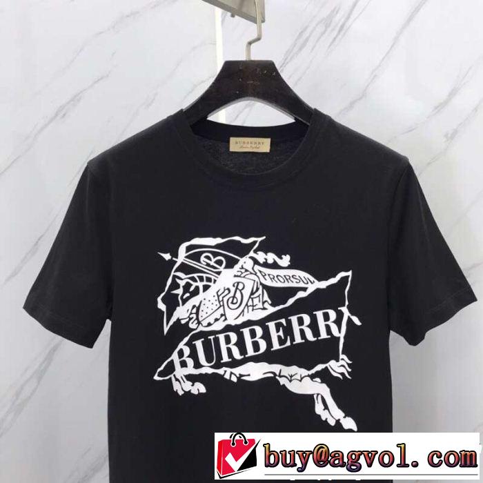 知的優秀アイテム バーバリー夏の王道　適度な上品さ  BURBERRY 2色可選洗練されたスタイル  Tシャツ/ティーシャツ