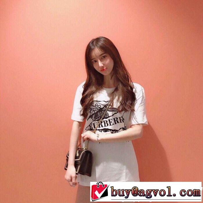知的優秀アイテム バーバリー夏の王道　適度な上品さ  BURBERRY 2色可選洗練されたスタイル  Tシャツ/ティーシャツ