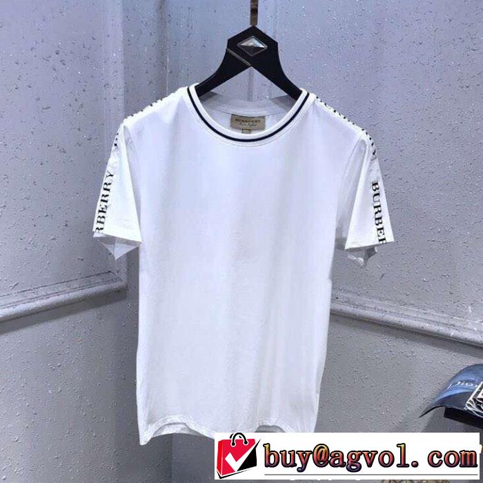 スタイルを綺麗にTシャツ/ティーシャツ 抜け感のある夏着物 バーバリー BURBERRY 今季流行りの人気新作 2色可選