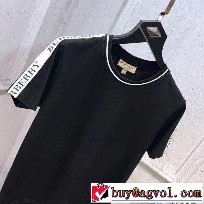 スタイルを綺麗にTシャツ/ティーシャツ 抜け感のある夏着物 バーバリー BURBERRY 今季流行りの人気新作 2色可選