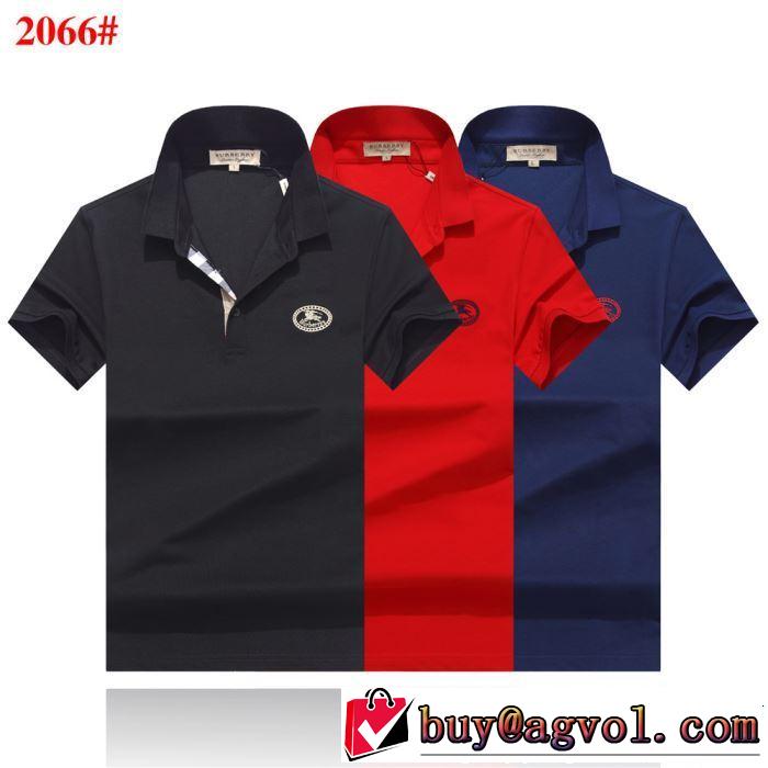 3色可選 今季は特に注目ファション 2019年最新ファッション BURBERRY バーバリー  半袖Tシャツ