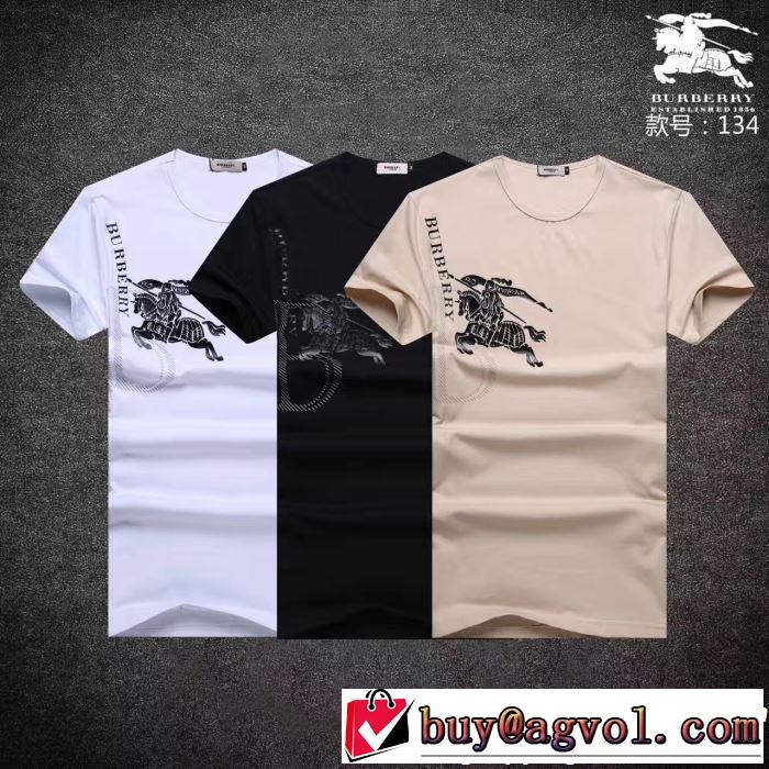 半袖Tシャツ 3色可選 2019春夏の大注目トレンド スタイリッシュに新着 BURBERRY バーバリー