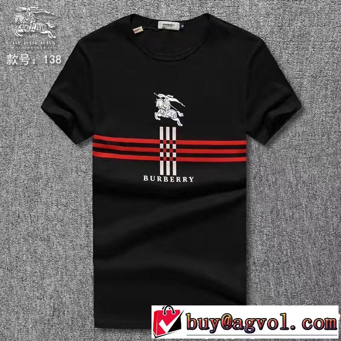 春夏の流行り2019新品 おしゃれデザインも大人気 BURBERRY バーバリー  半袖Tシャツ 3色可選