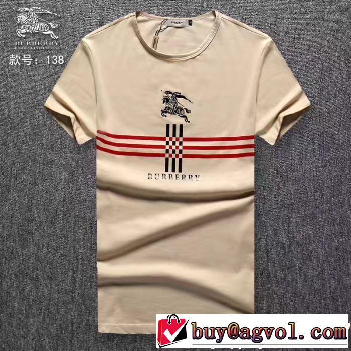 春夏の流行り2019新品 おしゃれデザインも大人気 BURBERRY バーバリー  半袖Tシャツ 3色可選