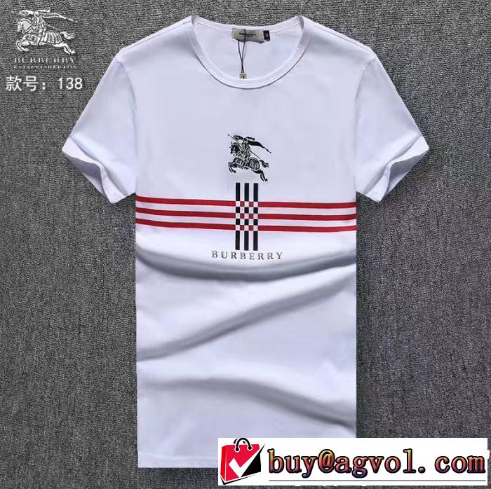 春夏の流行り2019新品 おしゃれデザインも大人気 BURBERRY バーバリー  半袖Tシャツ 3色可選