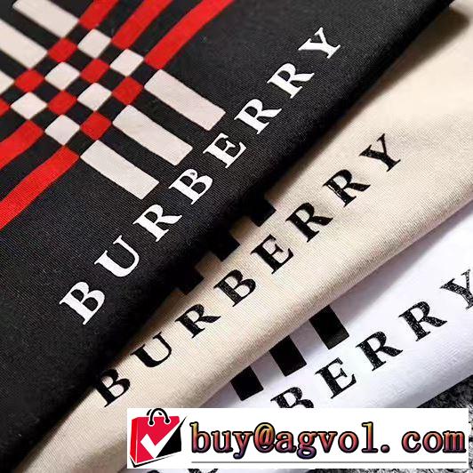 春夏の流行り2019新品 おしゃれデザインも大人気 BURBERRY バーバリー  半袖Tシャツ 3色可選
