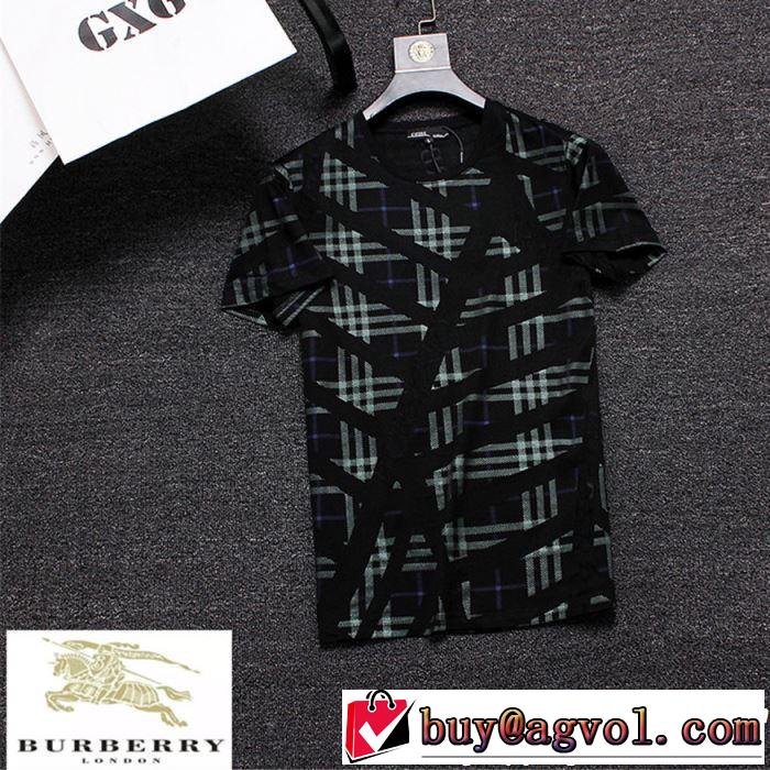 大人っぽいファション感 2019春夏も引き続き人気セール BURBERRY バーバリー  半袖Tシャツ 2色可選