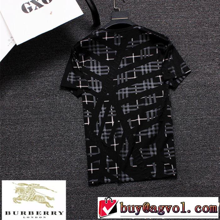 大人っぽいファション感 2019春夏も引き続き人気セール BURBERRY バーバリー  半袖Tシャツ 2色可選