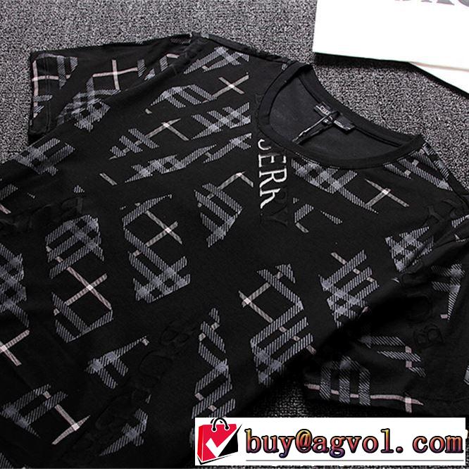 大人っぽいファション感 2019春夏も引き続き人気セール BURBERRY バーバリー  半袖Tシャツ 2色可選