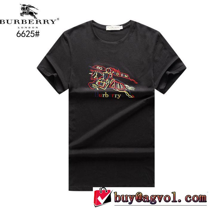 夏にぴったり限定アイテム BURBERRY バーバリー  半袖Tシャツ 4色可選 2019年最新ファッション