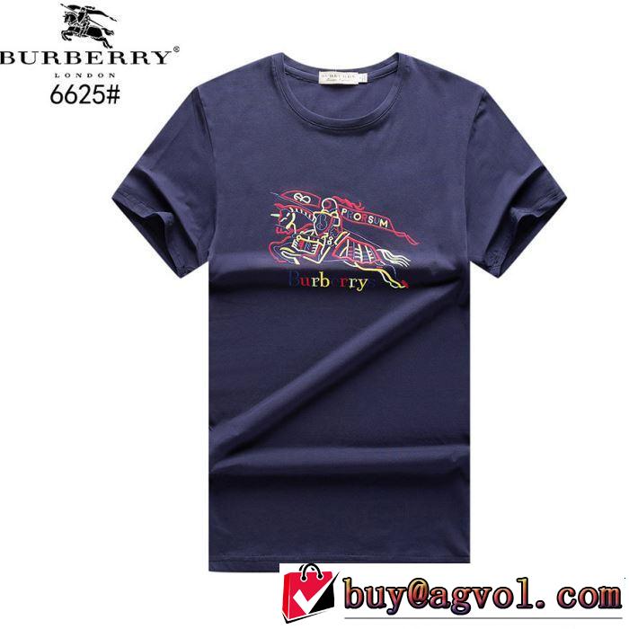 夏にぴったり限定アイテム BURBERRY バーバリー  半袖Tシャツ 4色可選 2019年最新ファッション