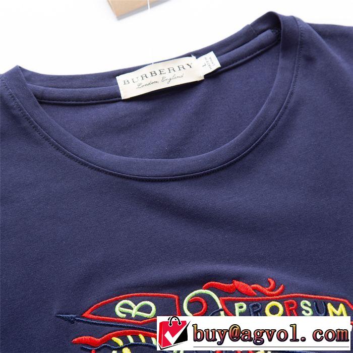 夏にぴったり限定アイテム BURBERRY バーバリー  半袖Tシャツ 4色可選 2019年最新ファッション