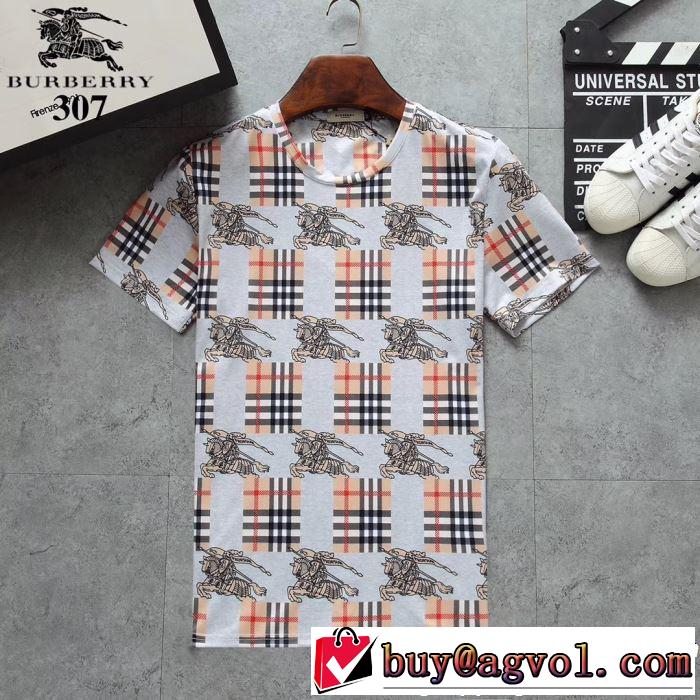 夏先に大活躍する BURBERRY バーバリー  半袖Tシャツ 3色可選 大人カジュアル夏ファッション2019