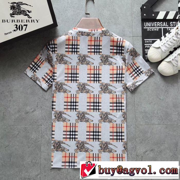 夏先に大活躍する BURBERRY バーバリー  半袖Tシャツ 3色可選 大人カジュアル夏ファッション2019