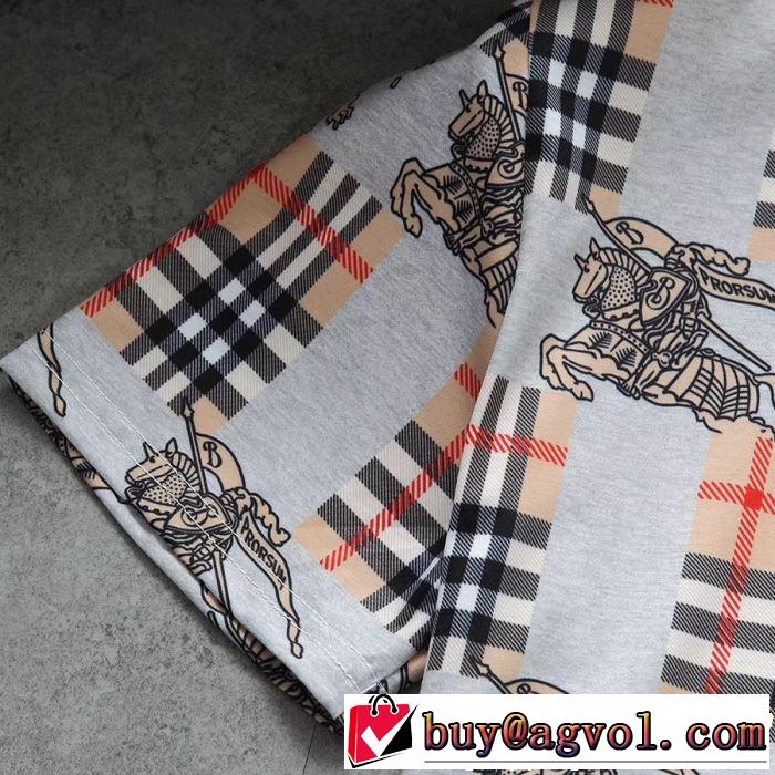 夏先に大活躍する BURBERRY バーバリー  半袖Tシャツ 3色可選 大人カジュアル夏ファッション2019