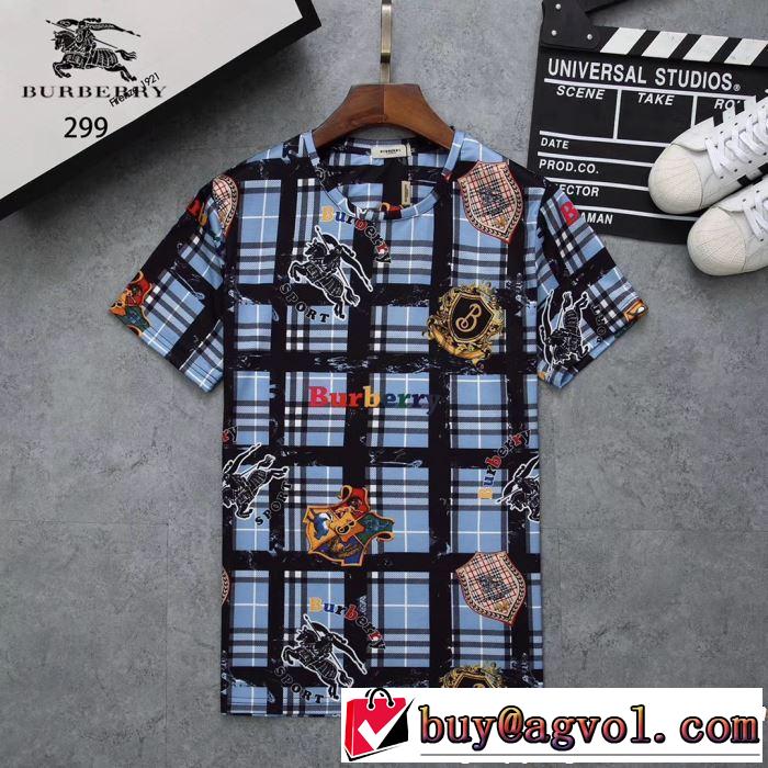 2019春夏は人気定番 夏おすすめ人気ブランドアイテム BURBERRY バーバリー 3色可選 半袖Tシャツ