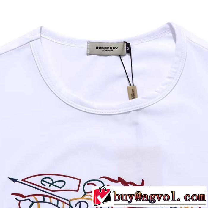 BURBERRY Tシャツ/ティーシャツ 3色可選 2019夏色っぽさ おしゃれデザインも大人気 バーバリー