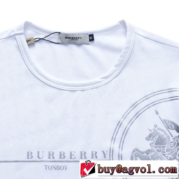 2019年の春夏に着たい 大人っぽく仕上げ バーバリー BURBERRY Tシャツ/ティーシャツ 3色可選
