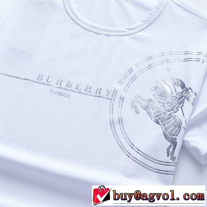 2019年の春夏に着たい 大人っぽく仕上げ バーバリー BURBERRY Tシャツ/ティーシャツ 3色可選