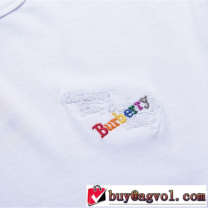 3色可選 2019春夏も引き続き人気セール 涼しげに演出 バーバリー BURBERRY Tシャツ/ティーシャツ