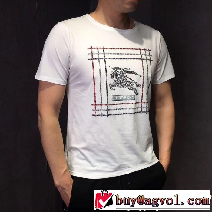 2色可選 2019年春夏流行ファッション リッチな印象に バーバリー BURBERRY Tシャツ/ティーシャツ