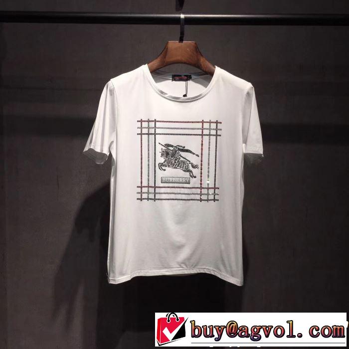 2色可選 2019年春夏流行ファッション リッチな印象に バーバリー BURBERRY Tシャツ/ティーシャツ