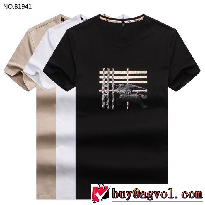 BURBERRY Tシャツ/ティーシャツ 3色可選 【2019年】夏のファッション 涼しげに演出 バーバリー