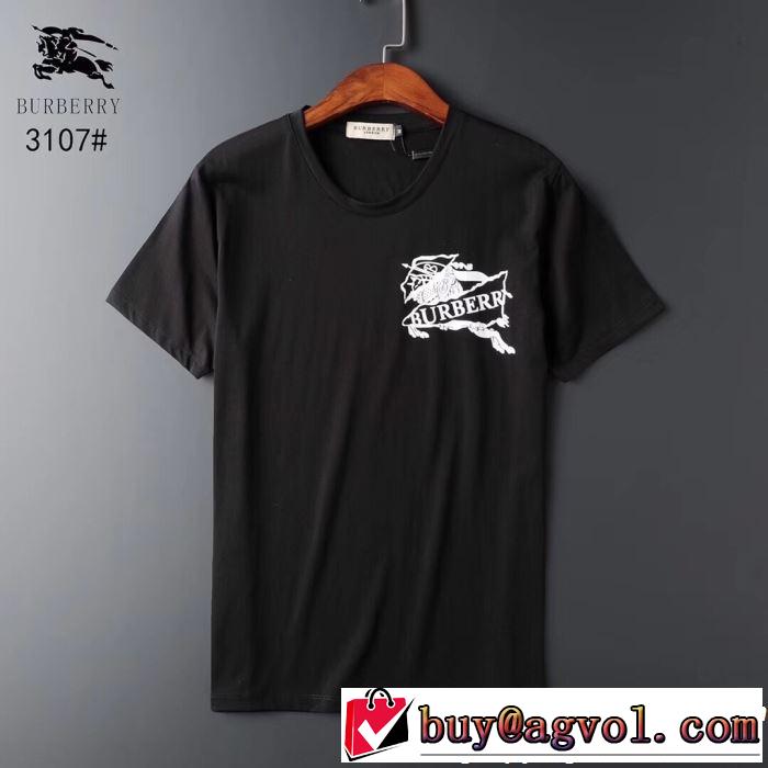 バーバリー BURBERRY Tシャツ/ティーシャツ 2色可選 2019春夏は人気定番 すっきりした印象に