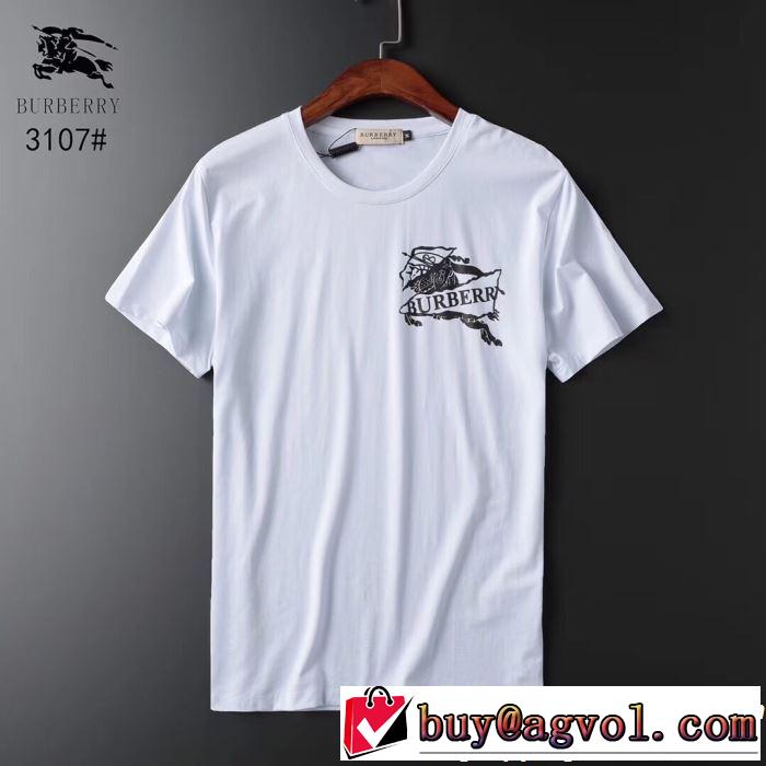 バーバリー BURBERRY Tシャツ/ティーシャツ 2色可選 2019春夏は人気定番 すっきりした印象に