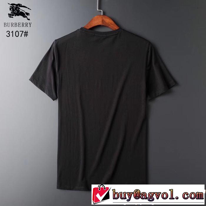 バーバリー BURBERRY Tシャツ/ティーシャツ 2色可選 2019春夏は人気定番 すっきりした印象に