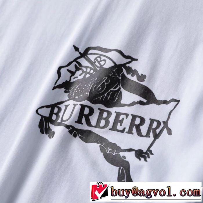 バーバリー BURBERRY Tシャツ/ティーシャツ 2色可選 2019春夏は人気定番 すっきりした印象に