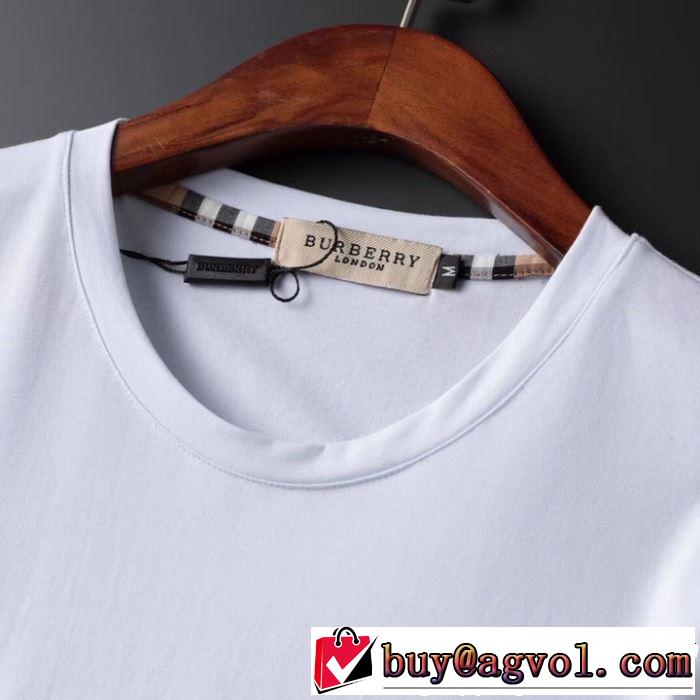 BURBERRY Tシャツ/ティーシャツ 2色可選 2019春夏も引き続きトレンド 知的優秀アイテム バーバリー
