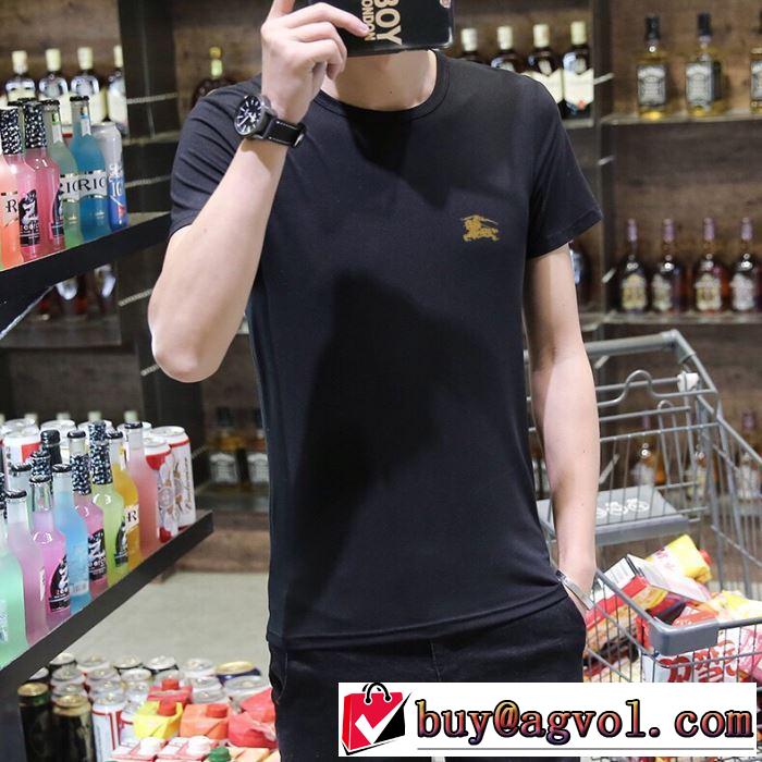 2019年最新ファッション バーバリー BURBERRY 2色可選  Tシャツ/半袖 夏キレ味をプラス